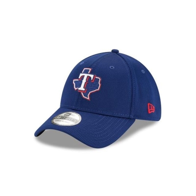 Texas Rangers Gorra | New Era MLB Clubhouse Collection 39thirty Stretch Fit Cap Mexico - Azules